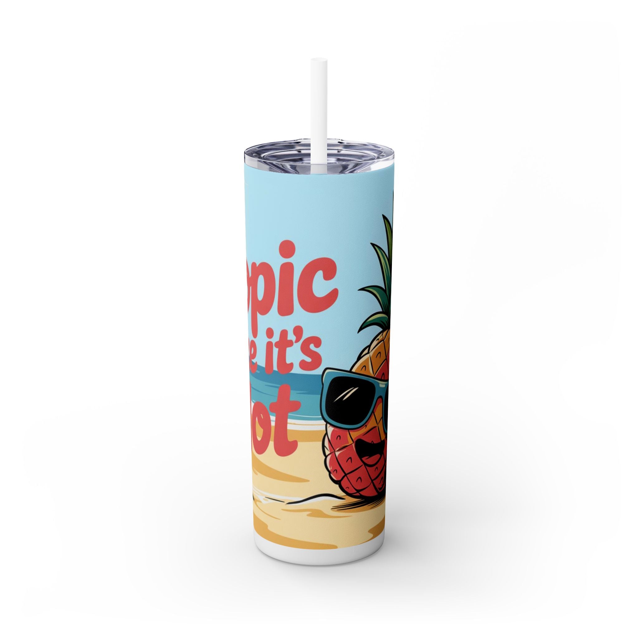Skinny Tumbler with Straw, 20oz